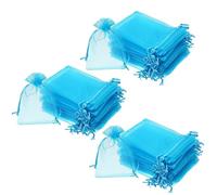 Giwnhvx 150 Pezzi 4 Da 6 Pollici Sacchetti Regalo Organza Sacchetti di Gioielli Coulisse ()