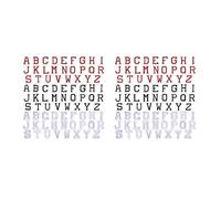 Giwnhvx 156 toppe termoadesive a forma di lettere dell'alfabeto, dalla A alla Z, per riparare cappelli, camicie, scarpe, jeans