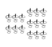 Giwnhvx 15Pack Semplice Singola Bottiglia di Vino Montato A Parete Rack, Bottiglia di Vino Espositore Rack, Metallo Appeso Wine Rack