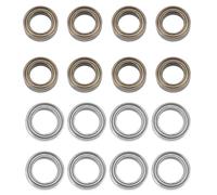 Giwnhvx 16 cuscinetti a sfera per HBX 16889 16889A 1601 SG1601 RC parti auto, 8 pezzi 7,93 x 12,7 x 3,95 mm e 8 pezzi 6,35 x 9,53 x 3,17 mm