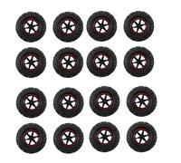 Giwnhvx 16 Pezzi 1,9 Pollici 96 mm 1/10 Scala Pneumatici con Cerchio per 1/10 SCX10 CC01 D90 CC01 RC Rock Crawler Parti