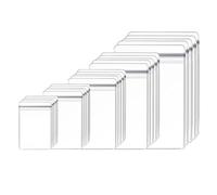Giwnhvx 160 Pacchi in PVC Trasparente per Gioielli, Antiossidante, con Cerniera, Sacchetti di Plastica Antiossidante, per Confezionare Gioielli, Anelli, Orecchini