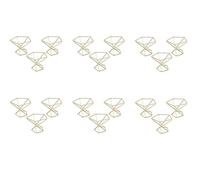 Giwnhvx 18 Pezzi Seria Geometrica Aria Pianta Supporto Pianta Aria Rack Piante in Metallo Stand Piantatrice Scaffali Himmeli Decor Tillandsia Contenitori