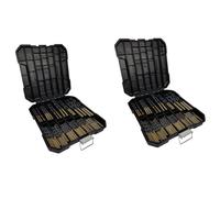 Giwnhvx 198 punte elicoidali per trapano HSS da 1,5 mm-10 mm, accessori per utensili elettrici, utilizzate per la lavorazione del legno e dei metalli, con scatola