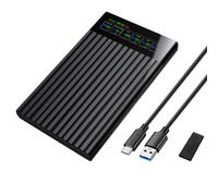 Giwnhvx 2.5 Pollice HDD Enclosure A USB3.1 per Disco Rigido Esterno 6 Gbps HDD SSD per Disco Rigido di Archiviazione per PC