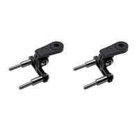 Giwnhvx 2 adattatori di montaggio per faro della bicicletta per attacco manubrio bicicletta luce anteriore LED supporto lampada staffa connettore tipo fotocamera