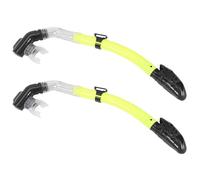 Giwnhvx 2 boccaglio in silicone per bocca completamente asciutta, per nuoto, sport subacquei, attrezzatura per immersioni, colore giallo