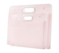 Giwnhvx 2 cartelline in plastica per progetti artistici, contenitore per disegni per studenti, opere d'arte per bambini, facile da installare, rosa
