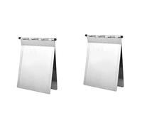 Giwnhvx 2 cartelline portablocco in metallo A4 in acciaio inox con clip per cartelle per ufficio scuola insegnamento medico infermiera