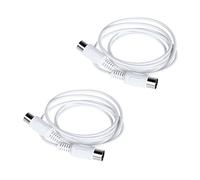 Giwnhvx 2 Cavi Di Estensione MIDI 1,5 M 5 Pin Maschio A Maschio Per Pianoforte Elettrico, Chitarra, Strumento, Cavo PC