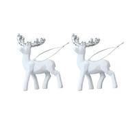 Giwnhvx 2 Ciondolo di Natale Albero di Natale Ornamenti Decorativi A Forma di Cervo