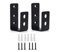 Giwnhvx 2 clip per barriera per porte da 5,1 x 10,2 cm, resistenti, staffa a forma di U, staffa a forma di U, per capannoni, garage, cancelli, facili da usare