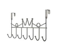 Giwnhvx 2 ganci sopra la porta per appendere, asciugamani, borse, zaini, cappelli, organizer moderno per soggiorno, bagno, camera da letto, facile da installare, A