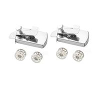 Giwnhvx 2 guide magnetiche per macchina da cucire, guida magnetica per cucire con clip, guida per orlo, guida per cucitura con 4 bobine