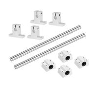 Giwnhvx 2 guide scorrevoli per guida di movimento lineare, 8 mm x 150 mm, con 4 cuscinetti e 4 supporti SK8
