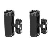 Giwnhvx 2 impugnature laterali universali con doppio montaggio a vite da 1/4 in 20 per mano sinistra e destra, per impugnatura della gabbia della fotocamera Monitoe