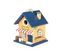 Giwnhvx 2 in 1 Cafe Blue-Bird House and Birdfeeder 2 opzioni dimensioni ingresso per Bluebirds passeri e fringuelli