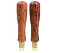 Giwnhvx 2 maniglie in legno con mandrino a pinza in per piccole con diametro di seta da 2,7 mm a 3 mm, 3,5 a 3,8 mm