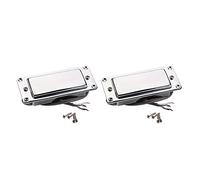 Giwnhvx 2 mini pickup per chitarra Humbucker, color argento cromato, per riparazione musicale