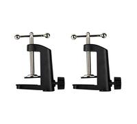 Giwnhvx 2 morsetti di montaggio da tavolo in metallo resistente per microfono, braccio a forbice