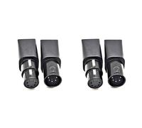 Giwnhvx 2 paia di connettori a RJ45 Ethernet da RJ45 a XLR 5 pin e adattatore per audio video
