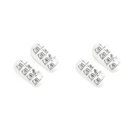 Giwnhvx 2 paia di mini parastinchi in EVA, ammortizzanti, per calcio, allenamento, taglia S, colore: bianco