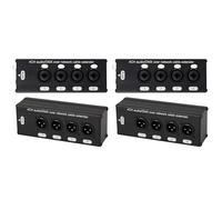 Giwnhvx 2 Paia di Prolunga Audio e 4 Canali 3 Pin XLR o 6,3 mm su Rete, Estensione del Segnale di Rete DMX512 +