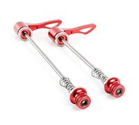 Giwnhvx 2 paia di ruote per bicicletta, a sgancio rapido, per mountain bike, colore rosso