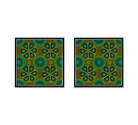Giwnhvx 2 pellicole di visualizzazione del campo magnetico da 10 x 10 cm, visualizzatore di campo magnetico, display di flusso magnetico, rilevatore di modelli, per scientifici