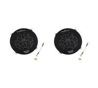 Giwnhvx 2 pezzi 150 mm Triple Feed Patch 5,8 GHz 14DBi Pagoda Array FPV Antenna Trasmettitore di Immagini Antenna a Pannello Piatto per Drone FPV Nero