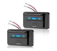 Giwnhvx 2 pezzi 3 porte 12 V RV presa USB 90 W, doppio PD3.0 Type-C ricarica 72 W e USB QC3.0 18 W da parete a pannello