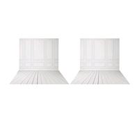 Giwnhvx 2 Pezzi 3X5Ft Vinile Fotografia Decori Muro di Pavimento di Legno Matrimonio Sfondo per Studio Foto