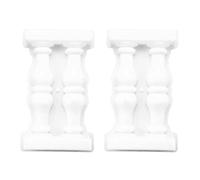 Giwnhvx 2 Pezzi 50X28X7 cm Stampo Colonna Stampi per Pavimentazione DIY Balcone Recinzione Giardino Piscina Cemento Ringhiera Nel Stampo Nel Cemento Guardrail