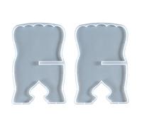 Giwnhvx 2 pezzi Libro Stand Silicone Forma Intagliato Eid Resina Corano Supporto Pieghevole per Libro Titolare Musulmano Preghiera Libri Organizzatore Libri Mensola