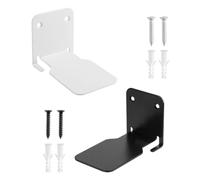 Giwnhvx 2 Pezzi Mensola in Metallo Set Di Ripiani Galleggianti Eleganti Mensole Da Parete Non ingombranti per Home Office Facile Installazione