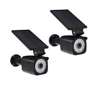 Giwnhvx 2 Pezzi Monitor Luci Solari Solari Luce di Inondazione Solare per Giardino