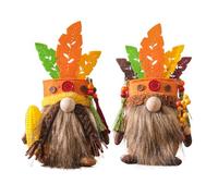 Giwnhvx 2 Pezzi Rudolph Mauritius Bambola di Natale Peluche Svedese Fatto a Mano