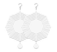 Giwnhvx 2 pezzi sublimazione vento spinner vuoto sublimazione spazi vuoti vento appeso ornamento per cortile decorazione giardino