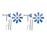 Giwnhvx 2 Pezzo Seria Filatore Mulino a Cortile Mulino a Allacciare Vanneur Giardino Spinner Ornamento-Blu