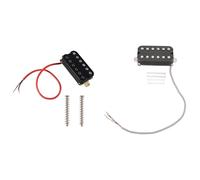 Giwnhvx 2 pickup Humbucker per chitarra elettrica, collo e ponte, Alnico V, colore: nero