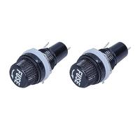 Giwnhvx 2 pz 12 mm Filettatura con Pannello Saldatura Montaggio Fusibili Presa Supporto per Fusibili 5X20mm