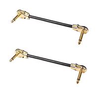 Giwnhvx 2 Pz 15 Cm Lunghezza Universale 6.35 Mm Chitarra Effetto Alimentazione Effetti Chitarra Elettrica per Chitarra Elettrica Testa Piatto