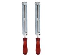 Giwnhvx 2 pz 3/16 Pollice 4.8mm Rotondo Piatto Affilatrice Forza File File Titolare Maniglia Kit Motosega Strumenti Catena