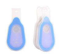 Giwnhvx 2 Pz LED Torcia Clip su per Indumenti LED Luci Magnetiche Pulsante Silicone Clip Lampada per Escursionismo Esecuzione Blu
