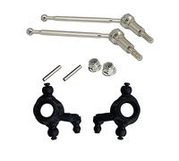 Giwnhvx 2 Pz RC Car anteriore Sterzo Cup & 1 Set RC Auto Metallo Anteriore CVD Albero di Trasmissione Set