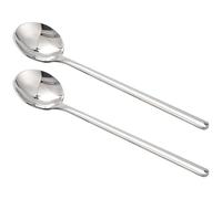 Giwnhvx 2 Pz/Set Cucchiaino Caffè In Acciaio Inox 304 Cucchiaino Da Caffè Con Manico Lungo Dessert Cucchiaio Set Argento S