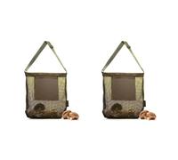 Giwnhvx 2 reti da caccia ai funghi, borsa da raccolta di funghi, borsa da raccolta di grande capacità, borsa da raccolta frutta da giardino verde, verde
