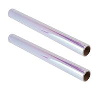 Giwnhvx 2 rotoli di carta da regalo con fiori di violoncello arcobaleno, per caramelle, torte, biscotti, confezioni regalo, rotoli colorati in cellophane