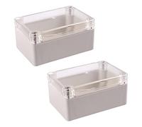 Giwnhvx 2 scatole di giunzione elettroniche in plastica trasparente, 100 x 68 x 50 mm