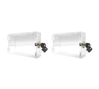 Giwnhvx 2 scatole universali per termostato con coperchio per termostato a parete, per termostati da 17,8 x 11,4 cm